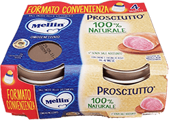 Mellin OMO Carne 4x80 gr Prosciutto