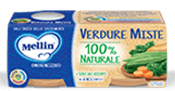 Mellin OMO Verdure 2x80 gr. vari gusti