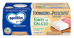 Mellin formaggino con prosciutto2x80 gr