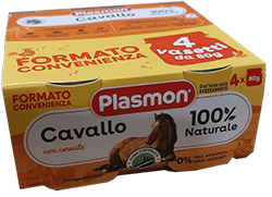 Plasmon OMO Carne 4x80 gr. Cavallo