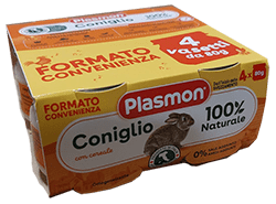 Plasmon OMO Carne 4x80 gr. Coniglio