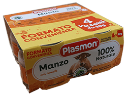 Plasmon OMO Carne 4x80 gr. Manzo