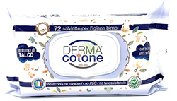Dermacotone Wipes - Salviettine Bimbi Profumo Di Talco, 72 pz.