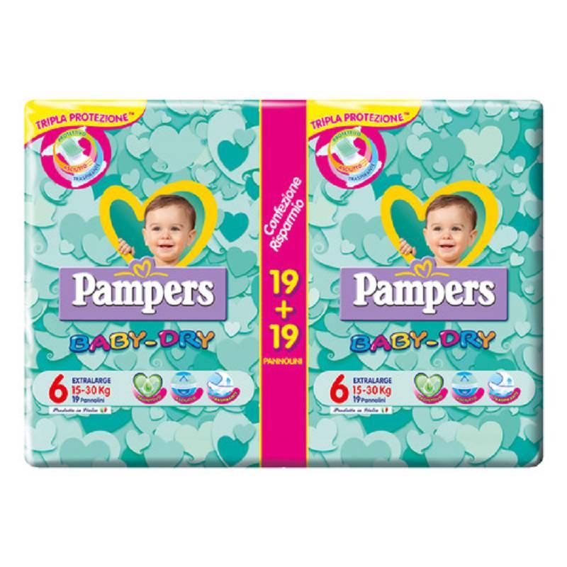 PAMPERS Baby Dry TRIPLO varie taglie