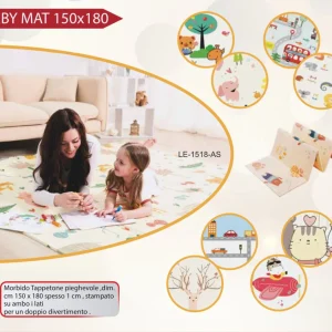 Leonie Tappeto Baby Mat 150x180 cm Double Face
