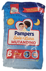 Pampers Sole e Luna Mutandino varie taglie