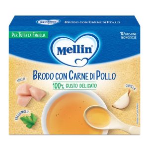 Mellin brodo con Carne di Pollo
