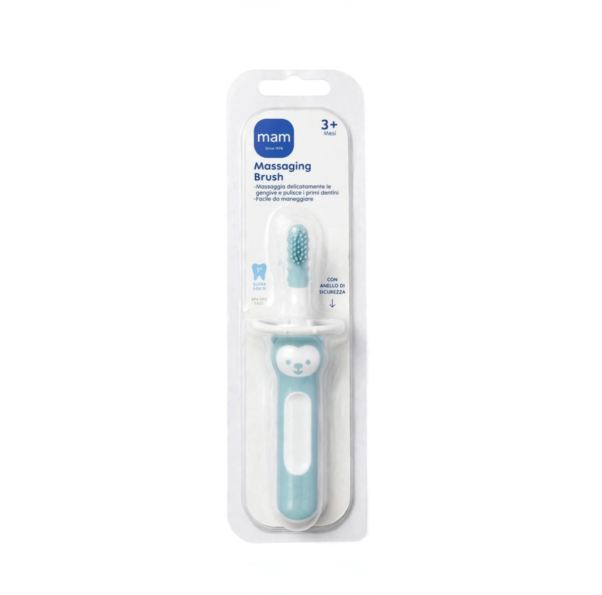 MAM Massaging Brush 3+ Mesi - Azzurro