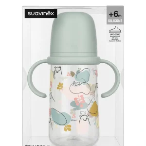 Biberon Suavinex con Manici e Beccuccio Morbido +6m 270ml