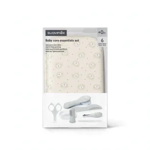 Set Igiene Neonato Suavinex Baby Care Essentials 6 Pezzi +0m - Beige Orsetti