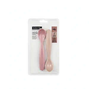 Suavinex Selection - Cucchiai Infantili Svezzamento - Rosa / Beige