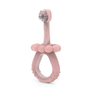 Suavinex Anello da Dentizione con Spazzolino per Neonati- ROSA