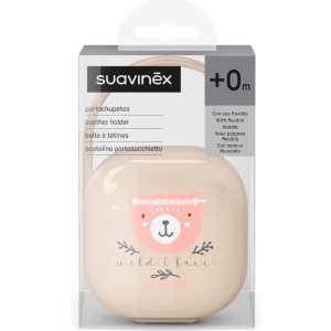 Suavinex -Scatolina Porta Ciuccio- Orsetto Rosa
