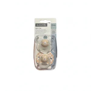 Suavinex  0-6M Silicone 2pz- Orsetto Beige Pesca