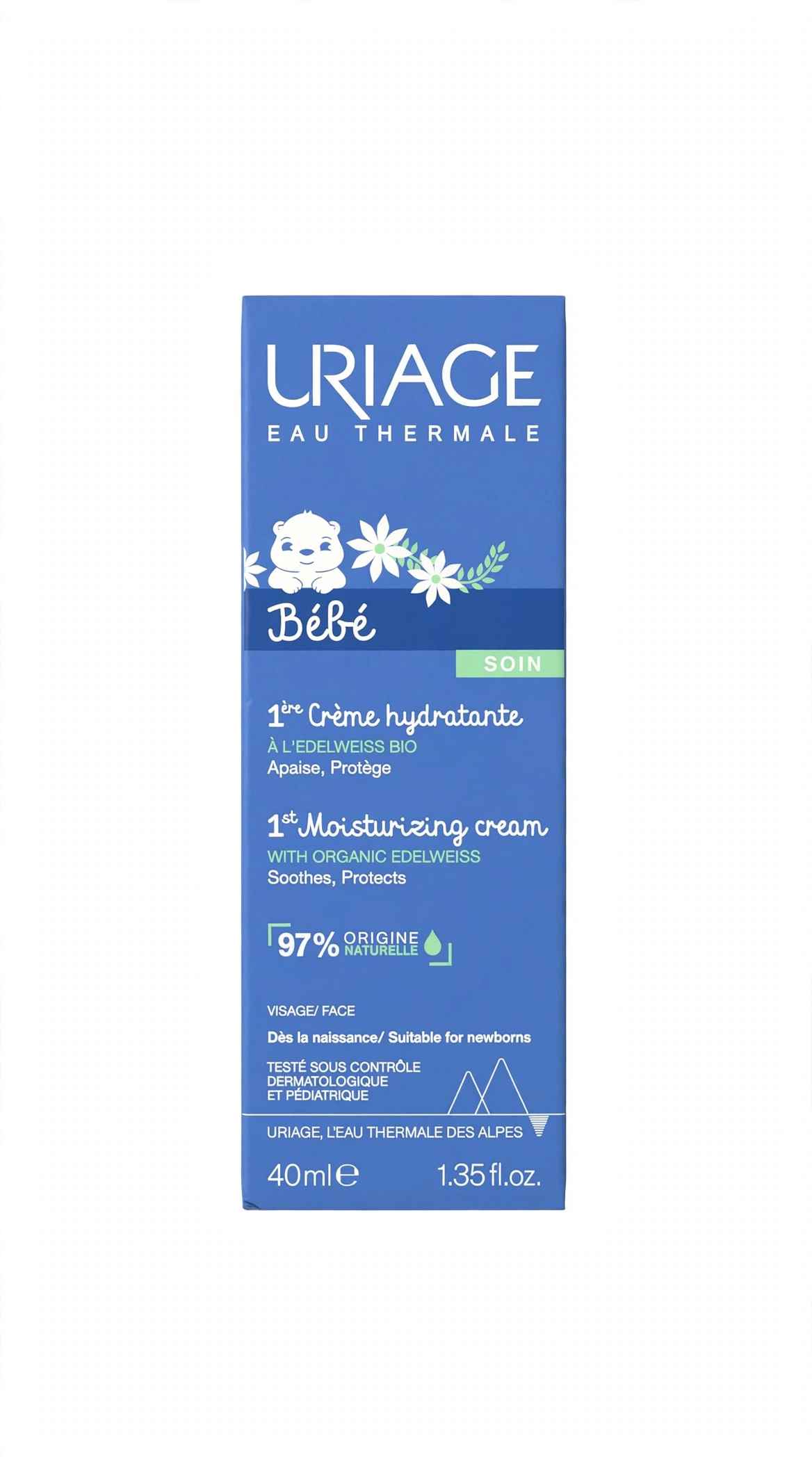 Uriage Bébé Crème Hydratante Viso 40ml - immagine 2