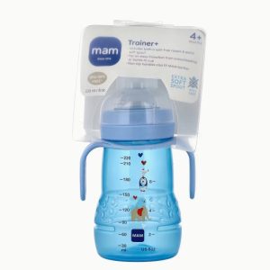 MAM Trainer+ Tazza di Apprendimento 220 ml - Azzurro - 4+ Mesi