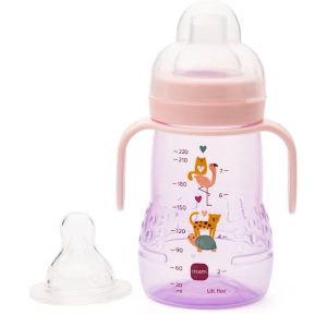 MAM Trainer+ Tazza di Apprendimento 220 ml - Rosa / Lilla - 4+ Mesi