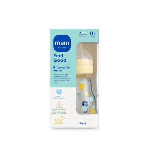 MAM Feel Good Biberon in Vetro 170ml - 0+Mesi