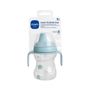 MAM Learn To Drink Cup 6+ Mesi - Azzurro - Elefantino