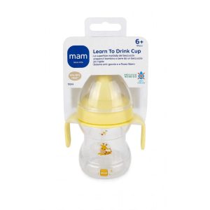 MAM Learn To Drink Cup 6+ Mesi - Giallo - Giraffina