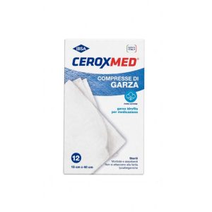 Ceroxmed- Compresse di Garza Sterili 18x40 cm - 12 Pezzi