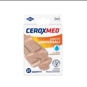 Ceroxmed - Cerotti Universali 27 Assortiti con Garza Disinfettane